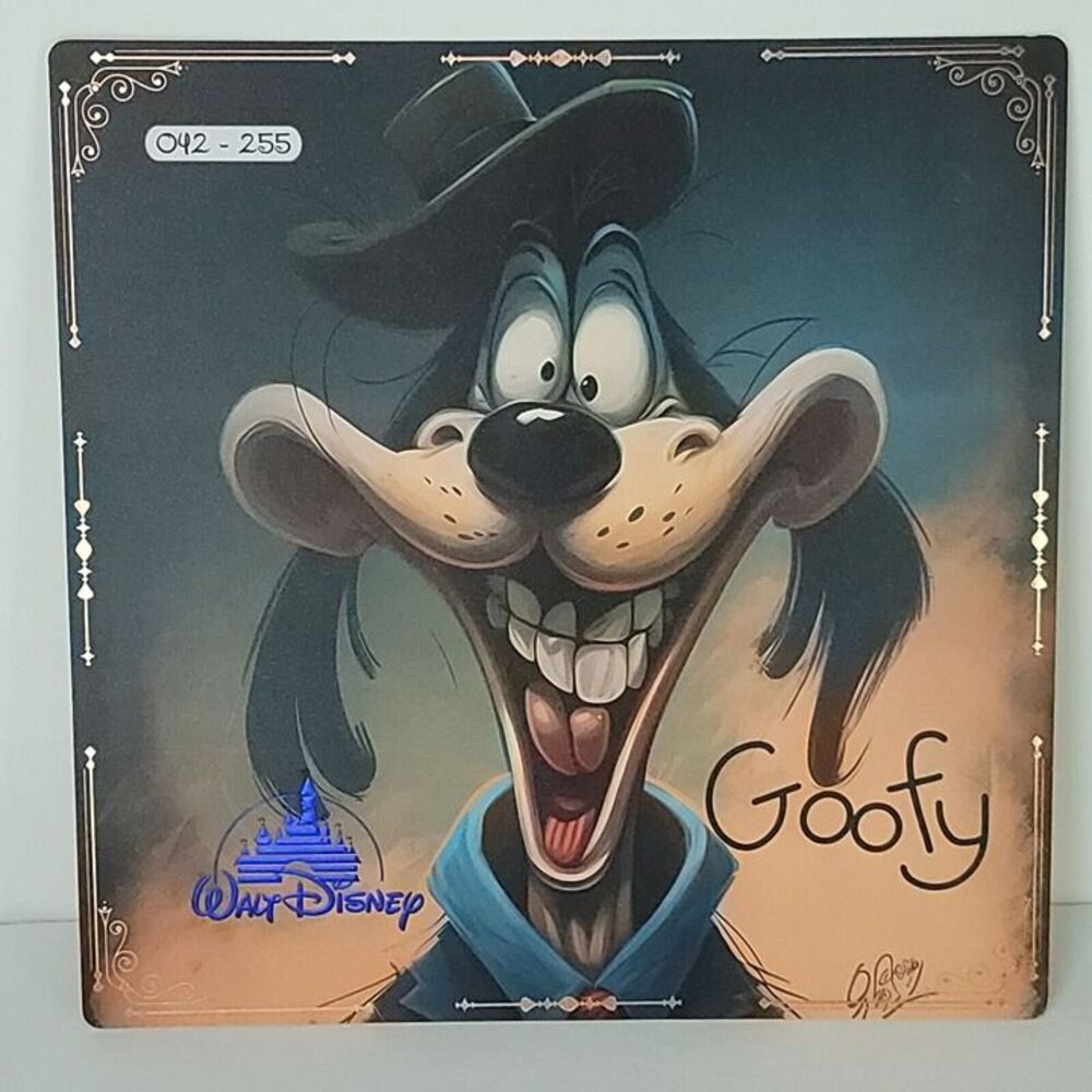 Crazy Goofy Disney 100th Limited Edition Art Card Print Big One 042/255